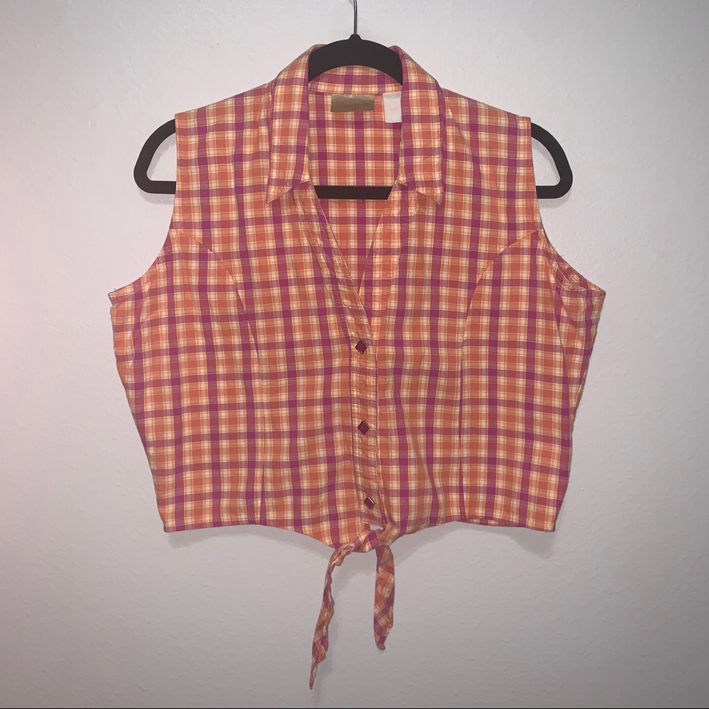 NO TAGGED SIZE Western Wrangler cropped tie top